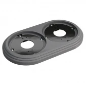 Рамка 2 местная, серый, GE30702-07 МезонинЪ, серия Усадьба