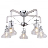 Люстра потолочная в стиле лофт, хром, LSP-8089 Lussole