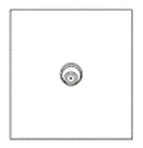 Дизайнерская розетка TV/SAT Aura Никель браш, BANS Bonze