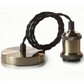 Лофт светильник с кольцом подвесной 058-254 бронзовый SUN-LUMEN