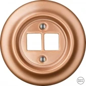 Корпус ретро розетки двойной медь матовая CUGs0 Katy Paty