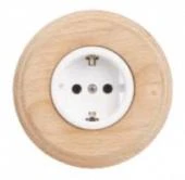 Розетка телефонная с накладкой белый B3-301-21 BIRONI