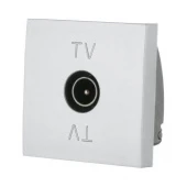 Дизайнерская розетка TV, серебристый металлик, 852103 LK Studio, оконечная, серия LK45