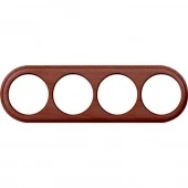 Рамка 4 местная Legend, итальянский орех, a040272 Werkel