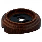 Рамка деревянная 1 местная на бревно D220 мм., темный дуб, лак, RD-01223 Retrika