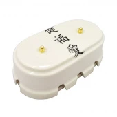 Распаечная коробка большая, иероглифы, золотистая фурнитура, КР8ОЗ ЛЕАНЗА