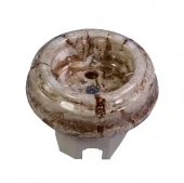 Ретро розетка электрическая с заземлением мрамор, RS1-80006 Retrika, серия Ideal