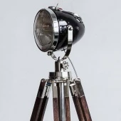 Мото-торшер, регулируемая высота 100-180 см., HighwayStar Black Vstileretro