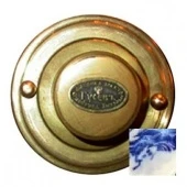 Выключатель светорегулятор, механизм Legrand, белый с узором под Гжель, 05080И-85 ГусевЪ, диммер