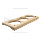 Накладка на бревно 280 мм. 3 местная, береза натуральная, НВ280-3 DecoWood