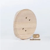 Накладка на бревно D300 мм. под распределительную коробку или светильник D100, ясень, KR1-300 naBrevno