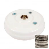 Ретро розетка телевизионная без подъемной рамки, Art-Black, GE70321-41К (KM) ТМ МезонинЪ