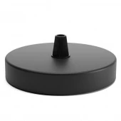 Потолочная база, круглая на 1, черный матовый, 058-728 Sun Lumen
