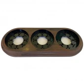 Рамка 3 местная Retro Design сиена жженая, RE-RDRM3Sn Р-Электро