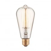Ретро лампа Эдисона ST64 60W  E27, тонированная, a034964 Elektrostandard