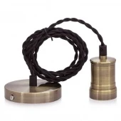 Лофт светильник подвесной с кольцом RETRO-1, бронза, 058-322 SUN-LUMEN