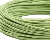 Ретро кабель круглый электрический (50м) 3*1.5, фисташковый шелк, серия Loft, Interior Electric
