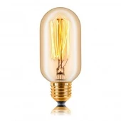 Ретро лампа накаливания T45 F2, E27, золотая, 051-934 Sun Lumen
