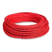 Ретро кабель витой ПВХ 2*2.5, бухта 50м, красный GE70142-06 ТМ МезонинЪ