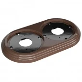 Рамка 2 местная, какао, GE30702-70 МезонинЪ, серия Усадьба