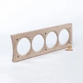 Четверная накладка на бревно D320 мм., встраиваемая, ясень, V4-320 naBrevno