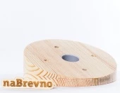 Накладка на скошенный потолок D125, 0.L2-15-S сосна, угол 15 градусов naBrevno