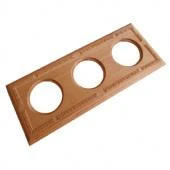 Рамка 3 местная натурель BF4-630-101 BIRONI (ручная резьба)