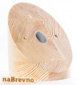 Накладка на скошенный потолок D140, 0.L3-45-S сосна, угол 45 градусов naBrevno