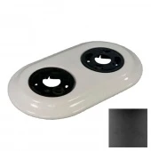 Рамка керамическая 2 местная Colony, серый, RС-020010 Retrika