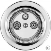 Ретро розетка TV/R/SAT серебряный глянцевый OPARGsTVb Katy Paty