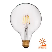 Ретро лампа светодиодная G125 2C4, E27, прозрачная, 056-793 Sun Lumen