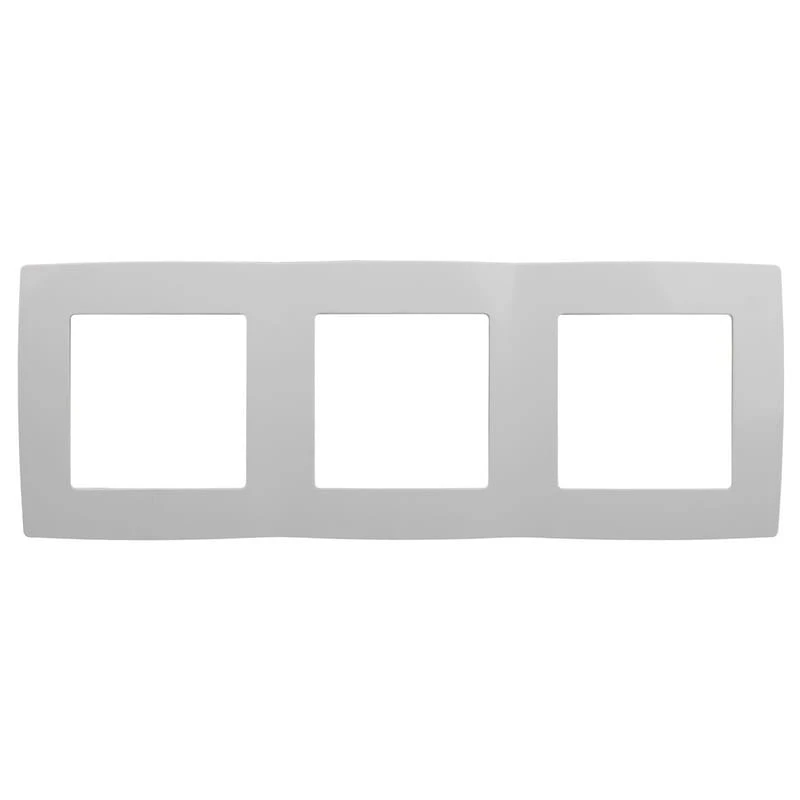 Дизайнерская рамка 3 местная, белый, Б0014761 Эра, серия 12 Дизайнерская рамка 3 местная, белый, Б0014761 Эра, серия 12