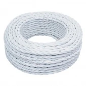 Витой провод электрический 2*2.5, белый матовый R1-425-71-150 Rozetkof