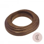 Рамка на бревно D220 мм. 1 местная, овал, дуб коричневый НО11ДК220 Salvador