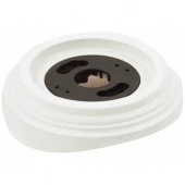 Рамка на бревно D240 мм. 1 местная, овал, белый 080-125-Б Sun-Lumen