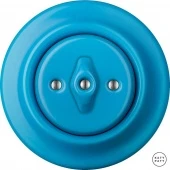 Ретро выключатель ярко-синий глянцевый NIARGds Katy Paty диммер для ламп накаливания