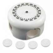 Распределительная коробка D78 белая с черным узором B1-521-01 D205-1-K BIRONI с 4 кабельными вводами в комплекте