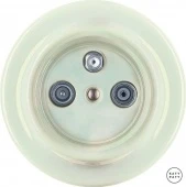 Ретро розетка TV/R/SAT жемчужный глянцевый OPCOGsTVb Katy Paty