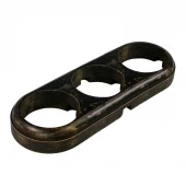 Рамка деревянная 3 местная Ideal, состаренный черный, RD1-03025 Retrika