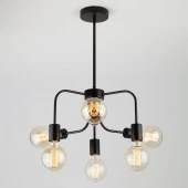Подвесной светильник в стиле лофт Avion 70058/6 черный ЕВРОСВЕТ