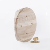 Накладка на бревно D220 мм. под распределительную коробку или светильник D145, ясень, KR4-220 naBrevno