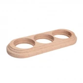 Рамка 3 местная овал дуб неокрашенный О13НК Salvador