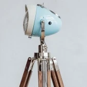Мото-торшер, регулируемая высота 100-180 см., HighwayStar SkyBlue Vstileretro