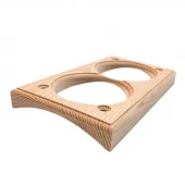 Накладка на бревно 280 мм. 2 местная, ясень натуральный, СМ2-280 DecoWood