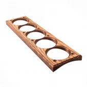 Накладка на бревно 220 мм. 5 местная, ясень в масле, СММ5-220 DecoWood