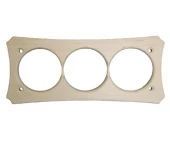 Накладка на бревно 240 мм. 3 местная, береза натуральная, НВФ240-3 DecoWood