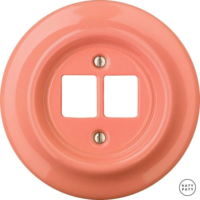 Розетка интернет Cat.5e двойная, лосось глянцевый PNSAGsCat5e Katy Paty Розетка интернет Cat.5e двойная, лосось глянцевый PNSAGsCat5e Katy Paty