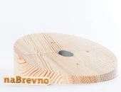 Накладка на скошенный потолок D155, 0.L4-15-S сосна, угол 15 градусов naBrevno