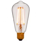 Ретро лампа светодиодная ST64 2C2, E27, золотая, 056-816 Sun Lumen