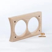 Двойная накладка на бревно D280 мм., встраиваемая, ясень, V2-280 naBrevno